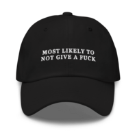 Free Shipping-MOST LIKELY NOT GIVE A F**K CAP - Thumbnail 1