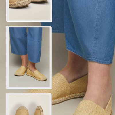 Metallic espadrille - final sale