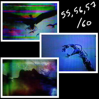 Last set of 3: awakening/hypnagogia/darkness large prints no 55/56/57