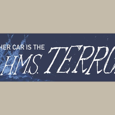 Hms terror bumper sticker