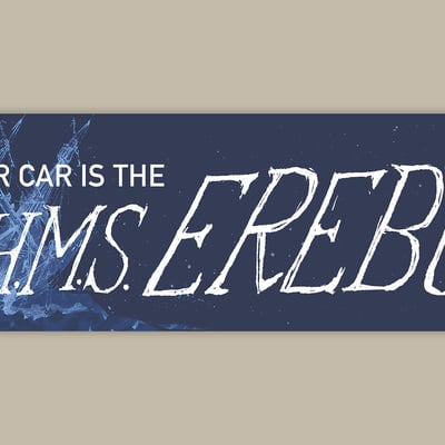 Hms erebus bumper sticker