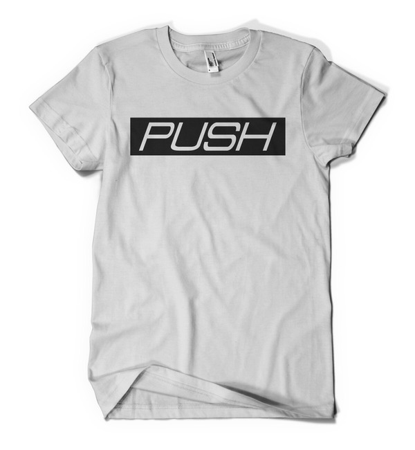 Men's PUSH T-Shirt White/black