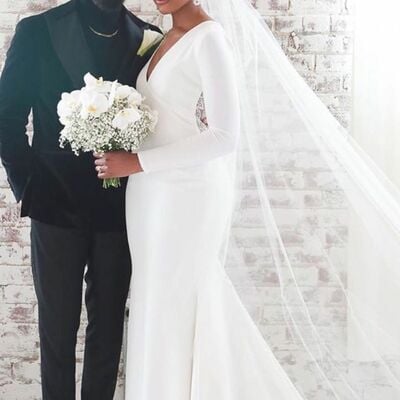 Elegant wedding dress, memraid lace african girls bridal dress bridal gown