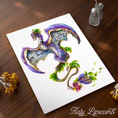 Akebi dragon - print