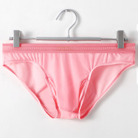 6PK multi-color Men's sexy hysiological underwear ice-silk quick-dry elephant tube  briefs underpants 1055SJ - Thumbnail 3