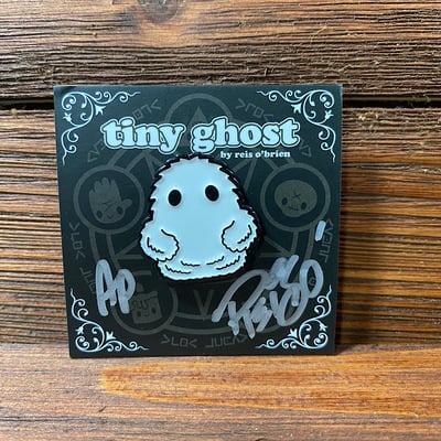 “fuzzy” tiny ghost ap pin