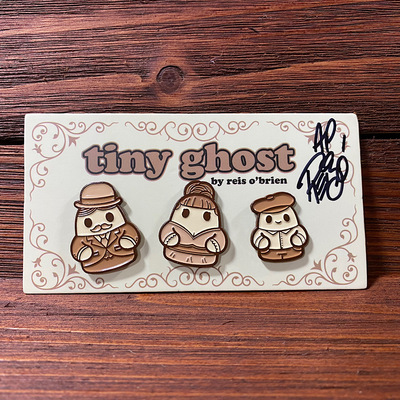 “old timey family” tiny ghost ap pin set