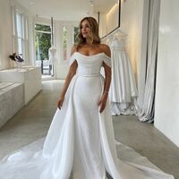 Elegant Wedding Dress, Memraid Sequins Lace Bridal Dress Bridal Gown - Thumbnail 1