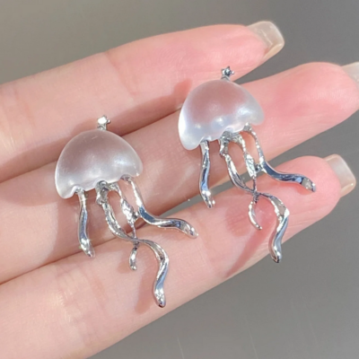 Cute jellyfish stud earrings