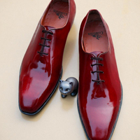 Crafted Leather Wholecut Genuine Leather Oxford Dress Shoes - Thumbnail 1