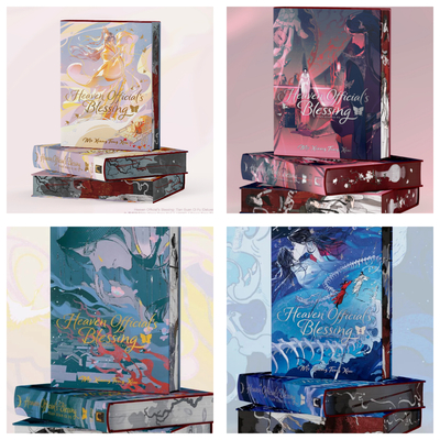 Signed Copies of Heaven Official's Blessing: Tian Guan Ci Fu (HARD-COVER) Vol. 1 - 4 by Jacob Eiseman (English VA for Wind Master Shi Qingxuan)