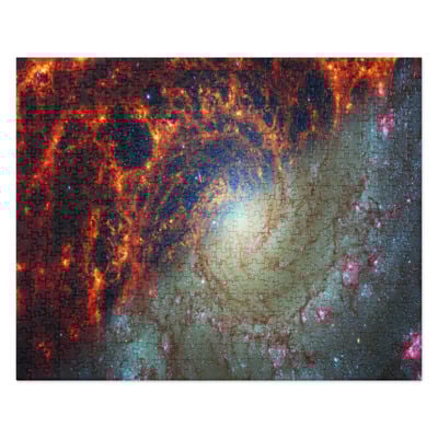 Spiral galaxy jigsaw puzzle