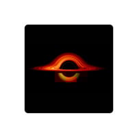 Black Hole Vinyl Sticker - Thumbnail 1