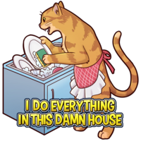 Cleaning Cat - Thumbnail 1