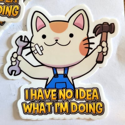 Professional cat sticker