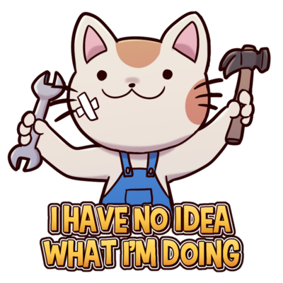 Professional cat sticker