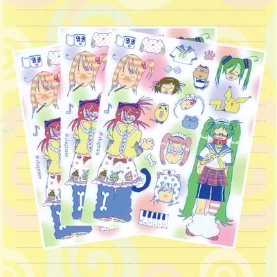 Otaku sticker sheet
