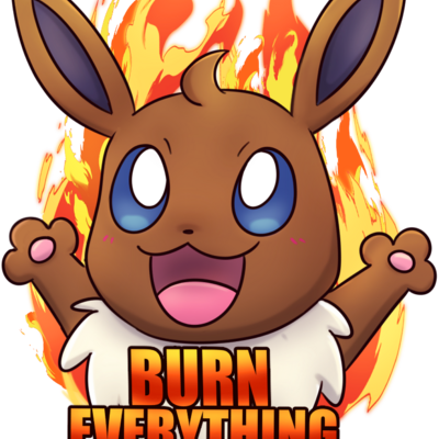 Vee the eevee glitter sticker