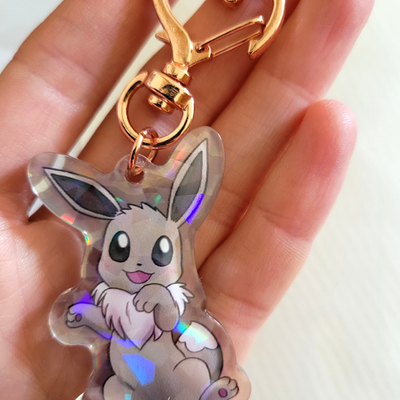 Eevee & shiny eevee charm