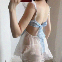 Sexy lingerie lace maid sexy pajamas - Thumbnail 4