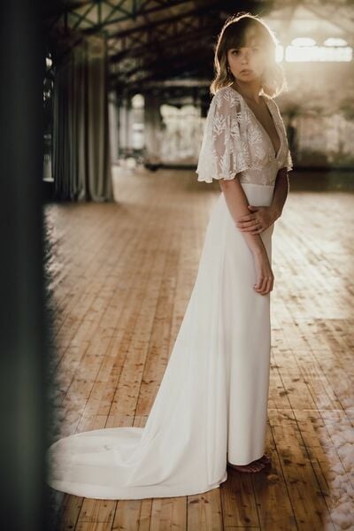 Elegant Wedding Dress, Mermaid Lace Bridal Dress Bridal Gown