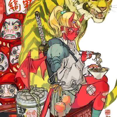 Ramen oni poster