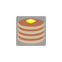 Stack Of Pancakes Vinyl Sticker - Thumbnail 2