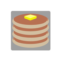Stack Of Pancakes Vinyl Sticker - Thumbnail 1