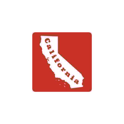 California vinyl sticker