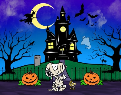 Spooky Friends Print