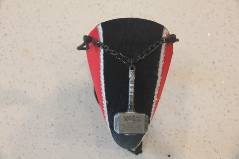 Thor's Hammer (Silver/Blk/Red)