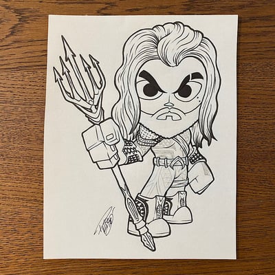 Original concept sketch - aquaman mystery mini