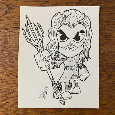 Original concept sketch - aquaman mystery mini