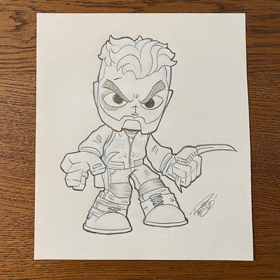 Original concept sketch - captain boomerang mystery mini