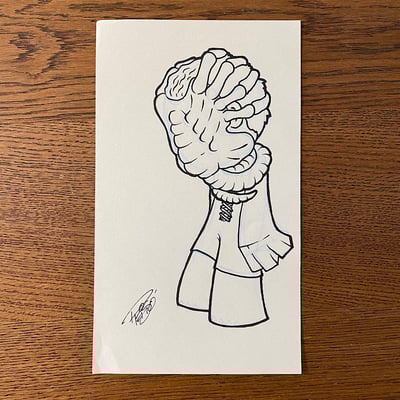 Original concept sketch - facehugger mystery mini