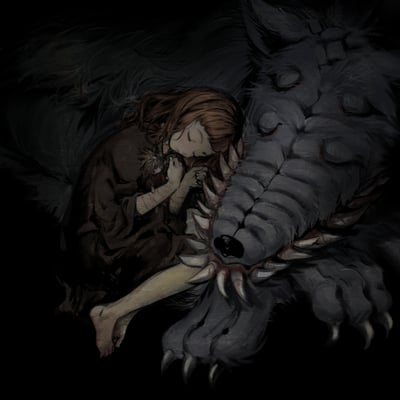 Fear and hunger art print