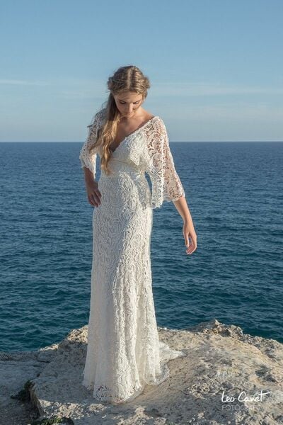 Elegant Wedding Dress, Mermaid Lace Bridal Dress Bridal Gown