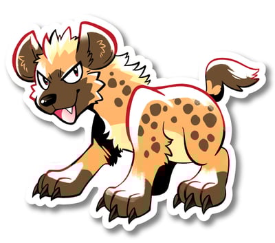 Cool Hyena sticker