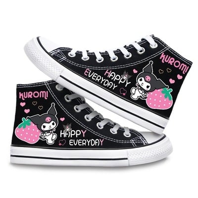 Strawberry kuromi print high top sneakers
