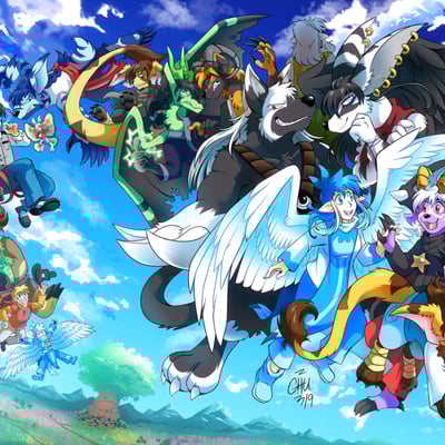 Slightly damned's 15th anniversary poster