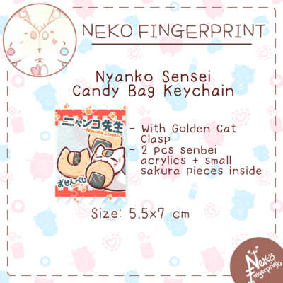 Nyanko Sensei Candy Bag Keychain 
