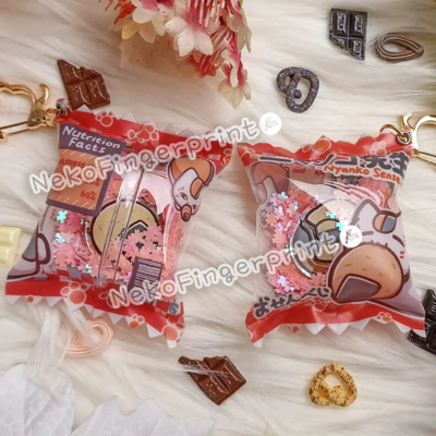 Nyanko sensei candy bag keychain