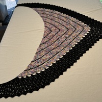 Starlight Shawl: Bubblegum Graffiti, Beaded - Thumbnail 3