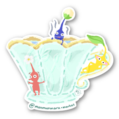 Pikmin in a Cup Sticker