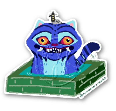 Derpy and Sussie in a Bath Sticker