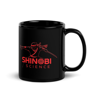 Black glossy mug
