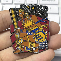WW/Hueycihuatl/Mujer Maravilla 2" Enamel Pin - Thumbnail 1