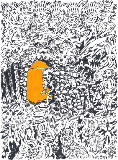 INTO BUNNYHAVEN (drawing)