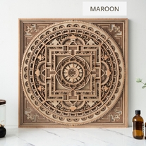 STEREOWOOD Mandala1 Multi-Layer Wooden Wall Art, Stereoscopic 3D Decor, Living Room Decor, Bedroom Decor, Laser Cut Artscor, Laser Cut Arts and Crafts