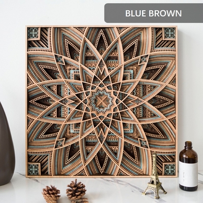 STEREOWOOD Astral Multi-Layer Wooden Wall Art, Stereoscopic 3D Decor, Living Room Decor, Bedroom Decor, Laser Cut Arts and Crafts